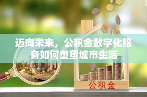 易县迈向未来，公积金数字化服务如何重塑城市生活