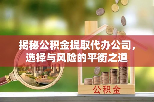 易县揭秘公积金提取代办公司，选择与风险的平衡之道